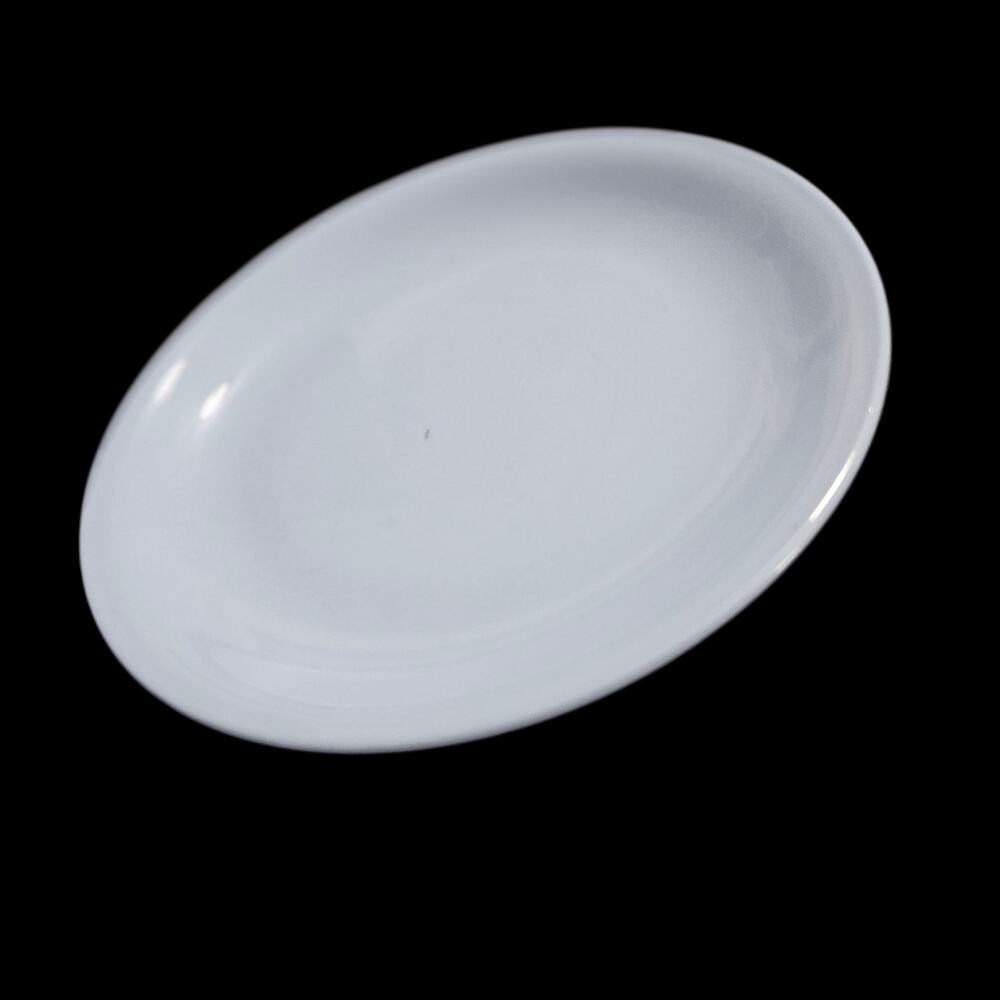 Homer Laughlin Skytone White Bread Dessert Plate 6.5" USA Vintage Mid Century